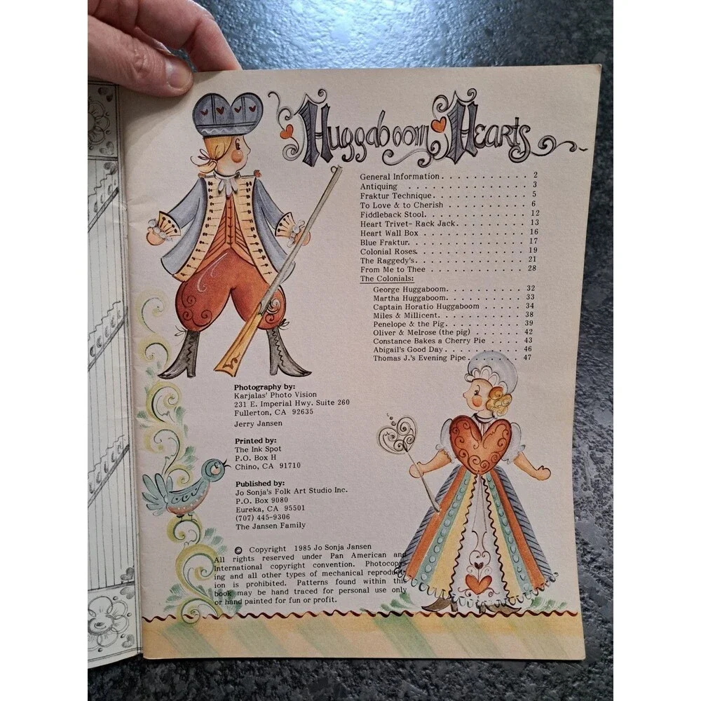 Huggaboom Hearts by Jo Sonja Vintage 1985 Tole Decorative Painting Book